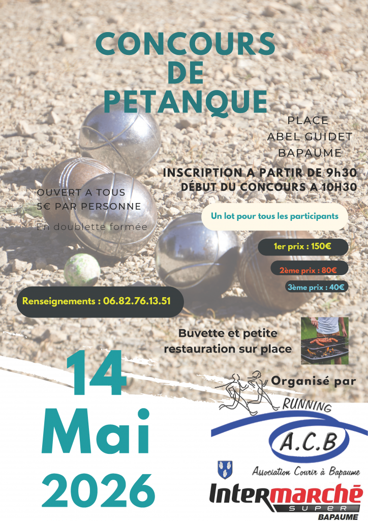 Concours de pétanque