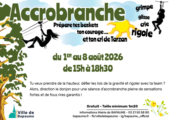 Accrobranche au Donjon de Bapaume
