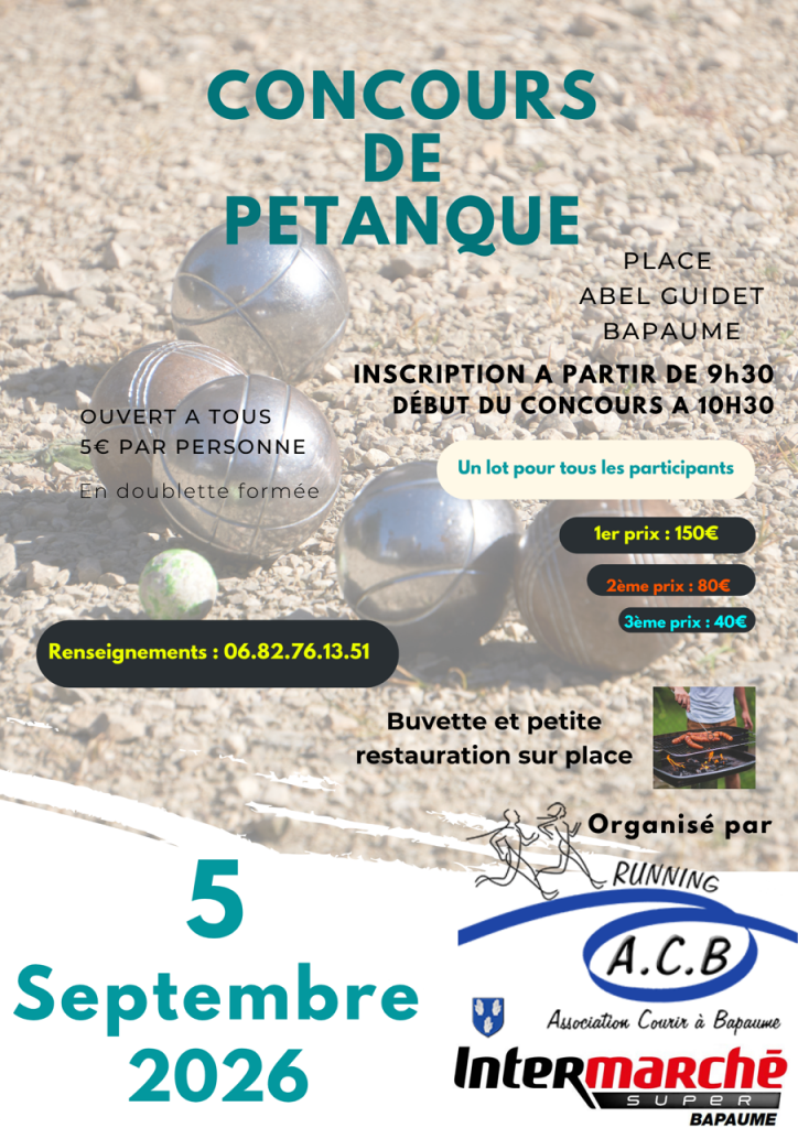 Concours de pétanque